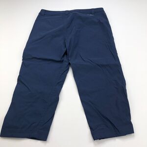 Eddie Bauer 10 (Fit 32W 21L) Straight Hiking Capri Nylon Nylon Spandex Blue
